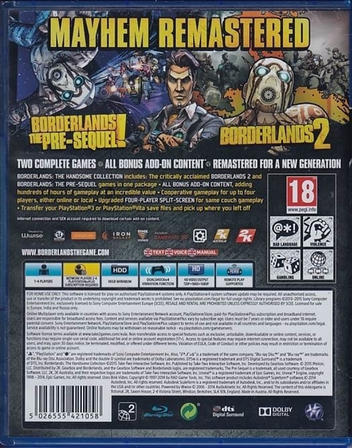 Borderlands - The Handsome Collection - PS4 (B Grade) (Genbrug)